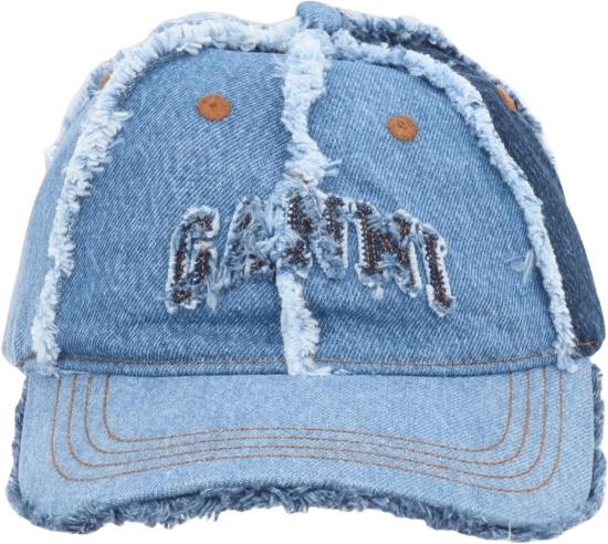 26SS 가니 모자 DENIMPATCHWORKCAP BLUE