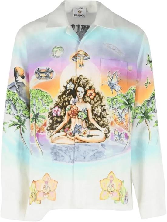26SS 카사블랑카 셔츠 INNERSENSEINNOCENCECUBANCOLLARLINENSHIRT DIVERS