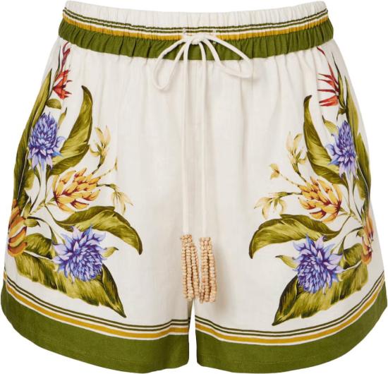 26SS 팜 리오 숏팬츠 FARMRIOTROPICALSCARFSANDSHORTS34908626100 WHITE