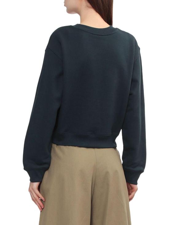 25FW 메종키츠네 레이디 폭스 크롭 스웨트셔츠 PW00318KM03410413 NAVY - MAISON KITSUNE