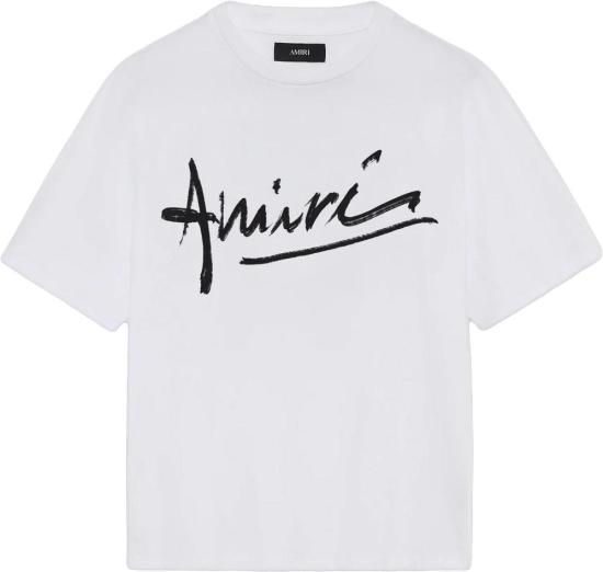 26SS 아미리 탑 AMIRISCRIPTTEEWHITE