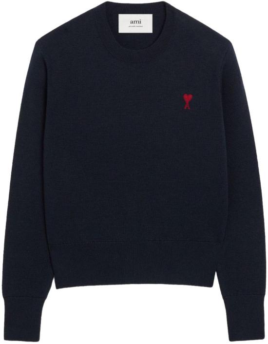 25FW 아미 ADC 자수 크루넥 스웨터 FKS826001414 BLACK