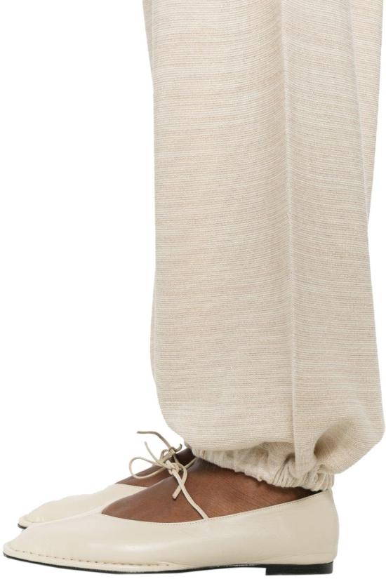 26SS 파비아나 필리피 울 코튼 루렉스 조거 팬츠 PAD266F328L7660145 WHITE - FABIANA FILIPPI