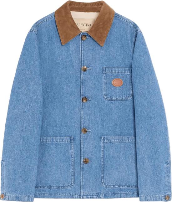 26FW 발렌티노 가라바니 데님 자켓 VALENTINO9V3DC04YBKQ568VLOGOSIGNATUREDENIMCOATLIGHTBLUE