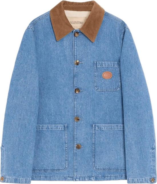 26FW 발렌티노 가라바니 데님 자켓 VALENTINO9V3DC04YBKQ568VLOGOSIGNATUREDENIMCOATLIGHTBLUE