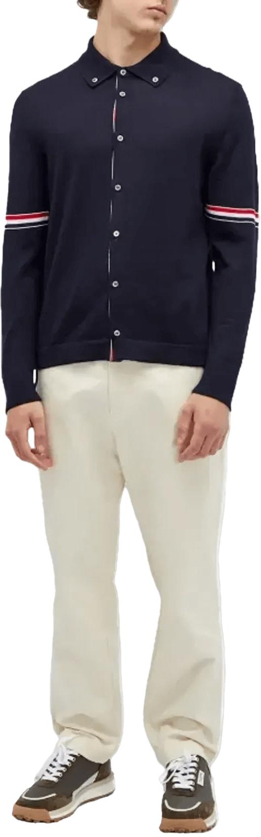 26SS 톰브라운 스웨터 JERSEYSTITCHRBWBUTTONDOWNSHIRT NAVY