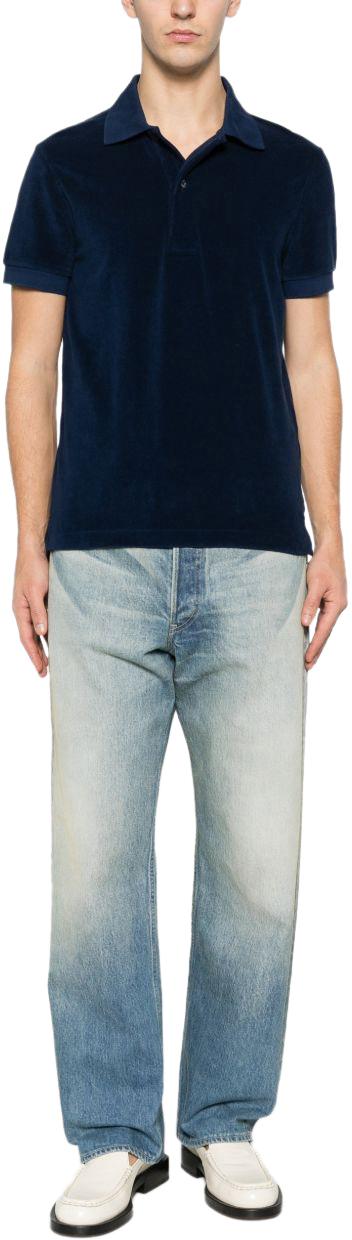 26SS 톰포드 폴로 티셔츠 JPS003JMC079UHE NAVY - TOMFORD