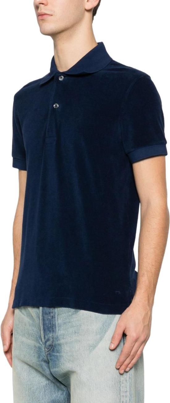 26SS 톰포드 폴로 티셔츠 JPS003JMC079UHE NAVY - TOMFORD