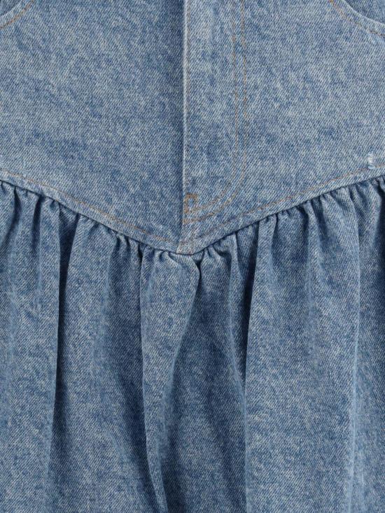 26SS 가니 미디 스커트 A1090247567 BLUE - GANNI
