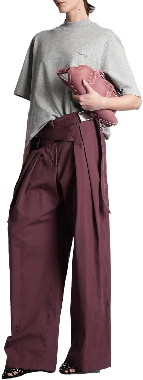 26SS 디 아티코 스트레이트 팬츠 THEATTICOLONGPANTS260WCP00286CCC123ODDARKMAUVE PURPLE - THE ATTICO