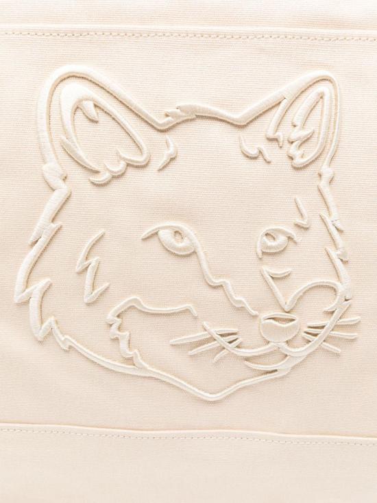 26SS 메종키츠네 폭스 헤드 XL 토트백 LW05105WW01070432 WHITE - MAISON KITSUNE