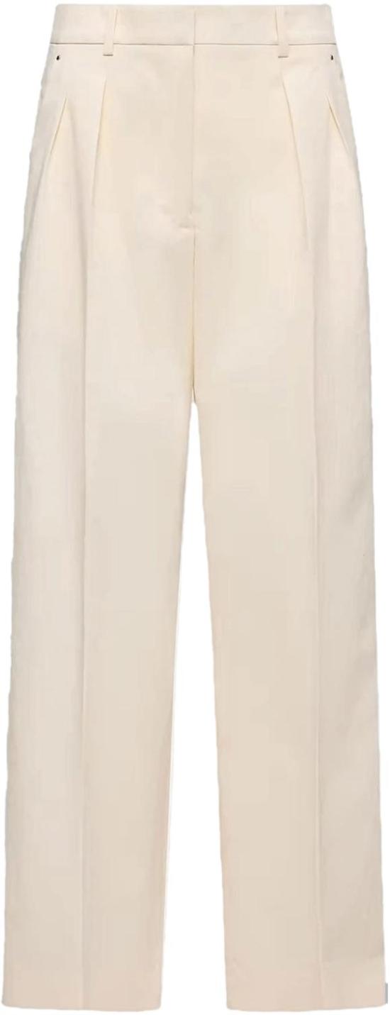 26SS 몽클레어 스트레이트 팬츠 MONCLERTROUSERS2A00004599CG051 WHITE