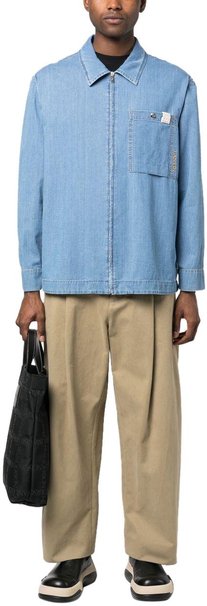  랑방 데님 셔츠 RMSI0004D05722 LICHTBLUE - LANVIN