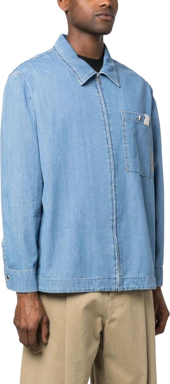  랑방 데님 셔츠 RMSI0004D05722 LICHTBLUE - LANVIN