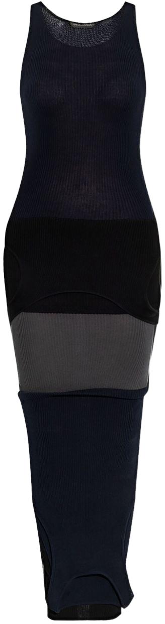 25FW 발렌시아가 업사이드 다운 드레스 831075T33901060 NAVY