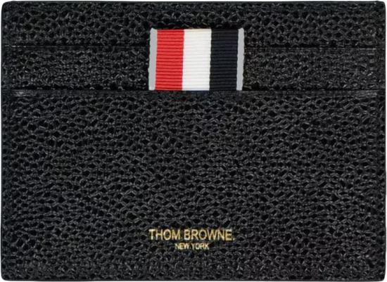 26FW 톰브라운 카드지갑 DOUBLESIDEDCARDHOLDERWRWBGGTABINPEBBLEGRAINLEATHER1 BLACK