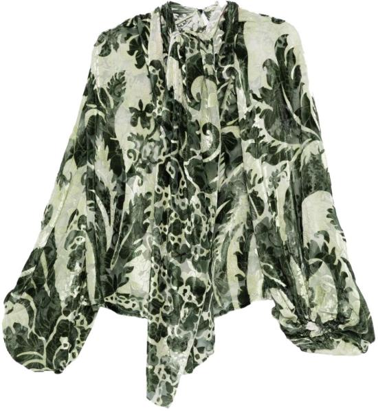 25FW 폴 레스트레스 슬리퍼스 블라우스 CA001020TE00858224 DONKERGREEN