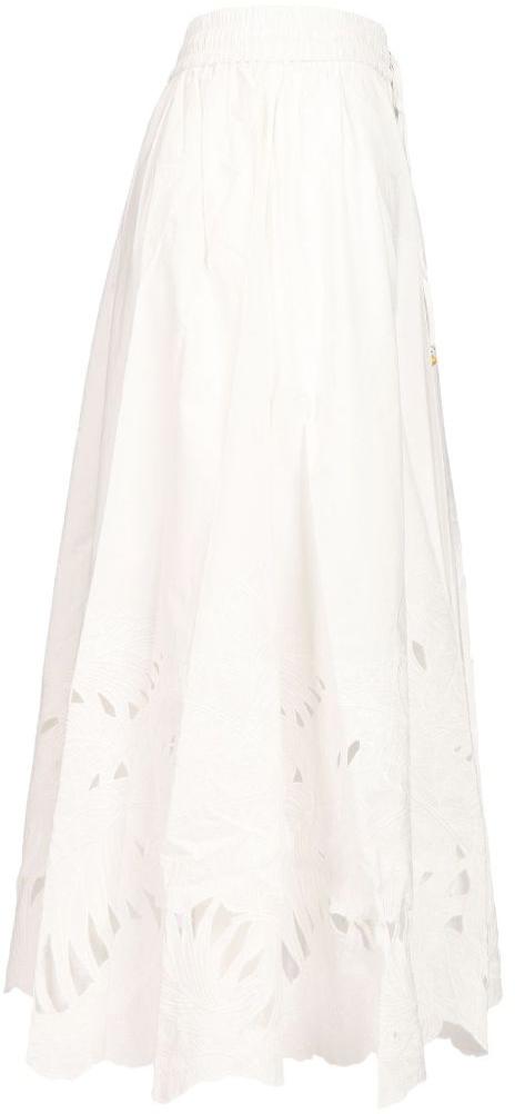 26FW 짐머만 롱 스커트 9048SSS263IVO WHITE - ZIMMERMANN