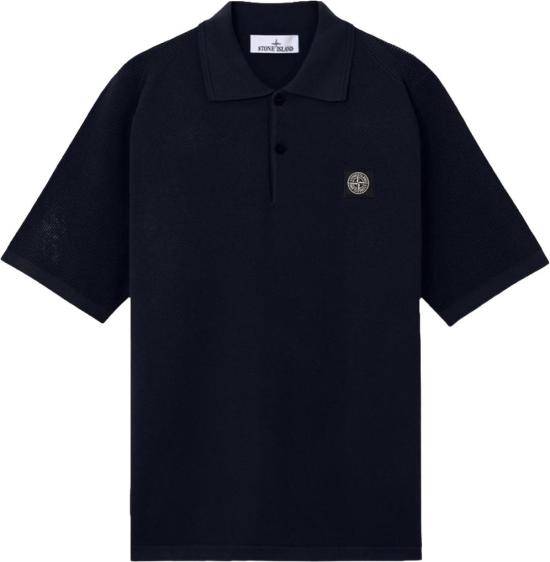 26SS 스톤 아일랜드 스웨터 MICROSTITCHSOFTORGANICCOTTONPOLOSHIRTNAVYBLUEL1S155100030S00B5V0020