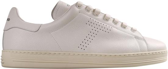 26FW 톰포드 스니커즈 LCL045LBUTTERCREAMSNEAKERSLOWTOP WHITE