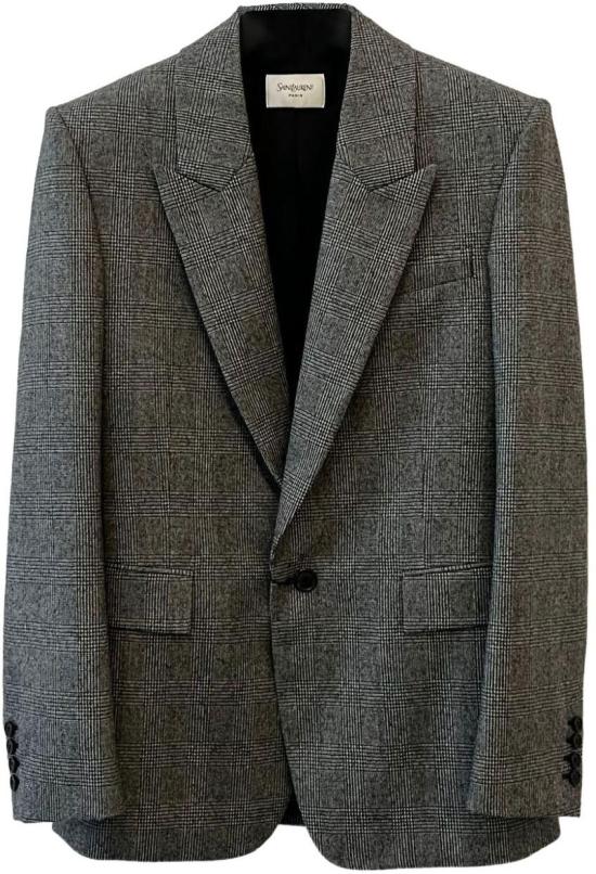 25FW 생로랑 수트 자켓 837196Y5H541095 DONKERGREY
