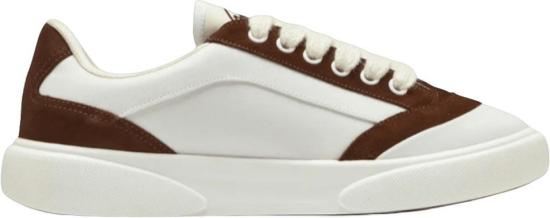 26FW 카사블랑카 스니커즈 CASABLANCASNK02509DELMARSNEAKERSSNEAKERSBROWNDESSIN WHITE