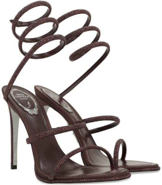 26FW 르네 카오빌라 샌들 C12538105R001Y432 MAROON - RENE CAOVILLA