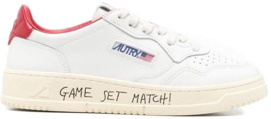 26SS 오트리 메달리스트 로우 레더 스니커즈 AULWML03 WHITE