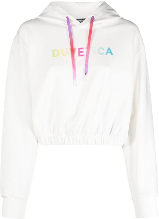  듀베티카 후드 티셔츠 VDHD20231K0001TORINELLAIVS WHITE