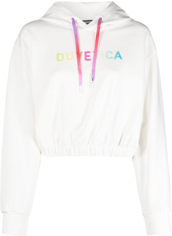  듀베티카 후드 티셔츠 VDHD20231K0001TORINELLAIVS WHITE