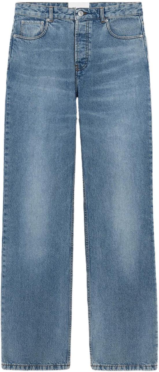 26SS 아미 데님 팬츠 JEANLARGEFITBLEUUSEDHTR450DE0046 BLUE