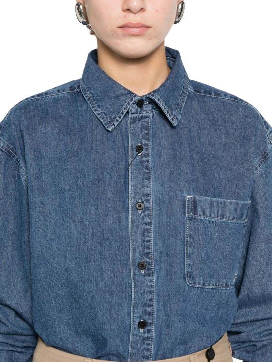 26SS 던스트 블라우스 UDSH6A102B2 BLUE - DUNST