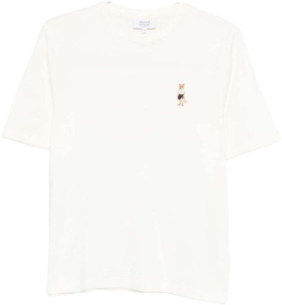26SS 메종키츠네 드레스드 폭스 컴포트 티셔츠 QW00114KJ01190443 WHITE