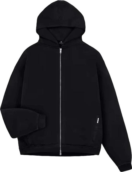 26FW 리프레젠트 후드 티셔츠 REPRESENTINM414001INITIALBOXYOVERSIZEDZIPTHROUGHHOODIEZIPTHROUGHSWEATERSBLACK