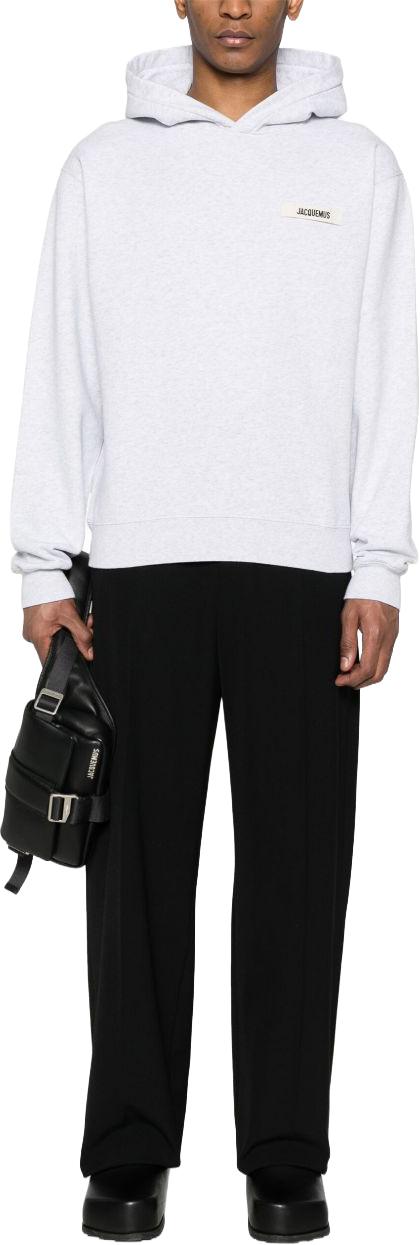 26FW 자크뮈스 그로그랭 후드 티셔츠 HOM00247AJ00126950 LICHTGREY - JACQUEMUS
