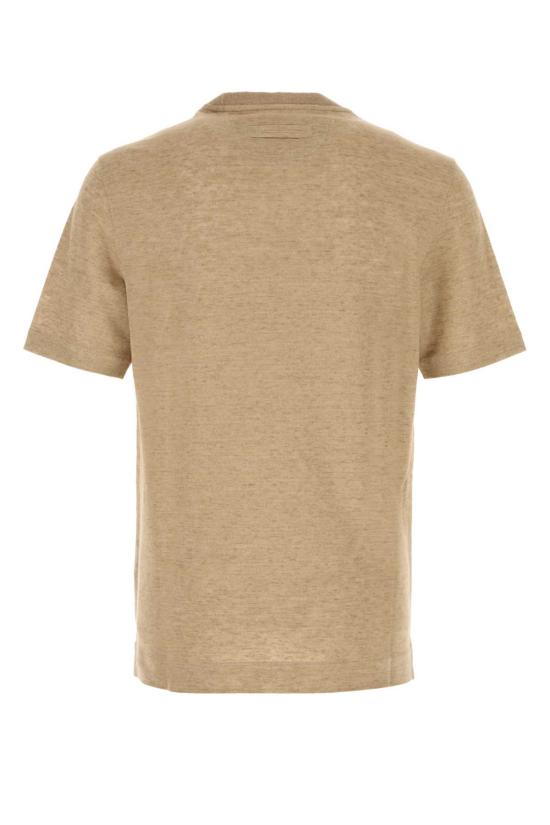 26SS 에르메네질도제냐 반팔 티셔츠 RUH352A3H776 N02 Beige o Tan - ERMENEGILDO ZEGNA