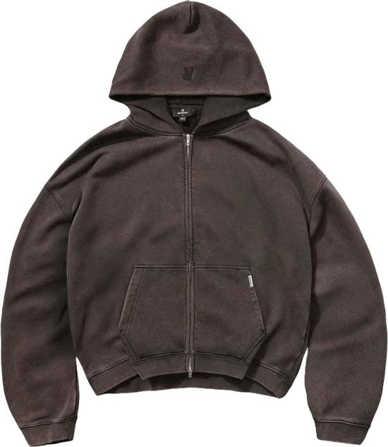 26FW 리프레젠트 후드 티셔츠 REPRESENTINM10002217INITIALBOXYOVERSIZEDZIPTHROUGHHOODIEZIPTHROUGHSWEATERSDARKBROWN