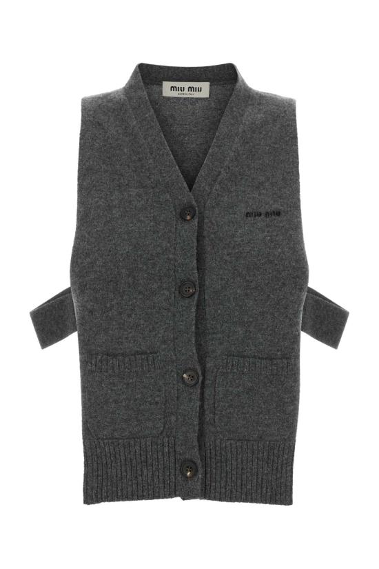 26SS 미우미우 스웨터 MMV380SOOO19RL F0480 Grey