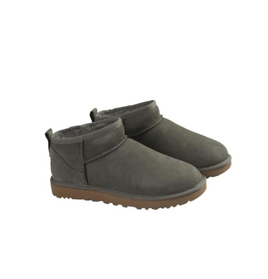 25FW 어그 부츠 CLASSICULTRAMINIANKLEBOOTSOLIVEGREEN DONKERGREEN - UGG