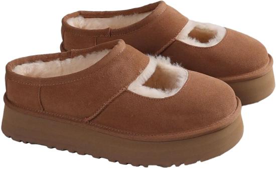26SS 어그 뮬/슬리퍼 WBEAMARYJANECHESTNUT BEIGE - UGG