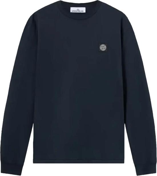 26SS 스톤 아일랜드 긴팔 셔츠 602COTTONJERSEYTSHIRTNAVYBLUEL1S152100031S0013V0020