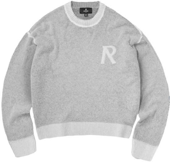 26SS 리프레젠트 스웨터 LAURELKNITSWEATSHIRTSUNFADEGREY LICHTGREY