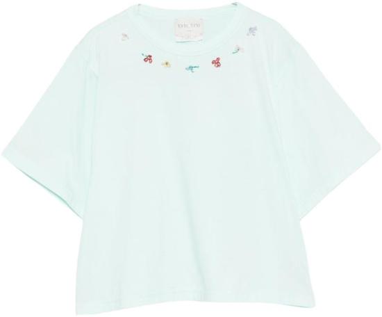 26SS 포르테포르테 탑 14929BISMYTSHIRTPLUME LICHTBLUE