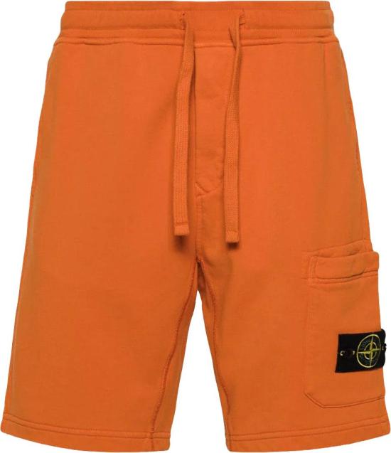 26SS 스톤 아일랜드 숏팬츠 ORGANICCOTTONFLEECESHORTSTANGERINEL1S156200011S0051V007E ORANGE