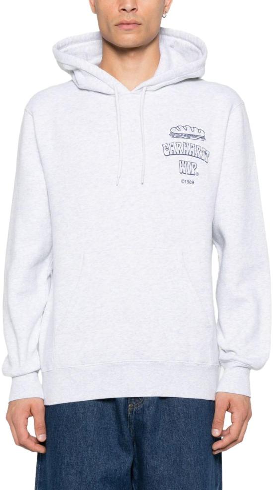 25FW 칼하트 후드 티셔츠 I0352771V1XX LICHTGREY - CARHARTT
