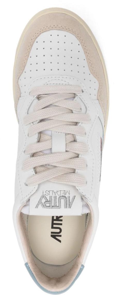 25SS 오트리 메달리스트 로우 레더 스니커즈 AULWLS79 WHITE - AUTRY