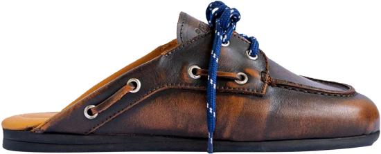 26FW Posa 뮬/슬리퍼 BOATLOAFERMULELEATHERCOFFEE BROWN