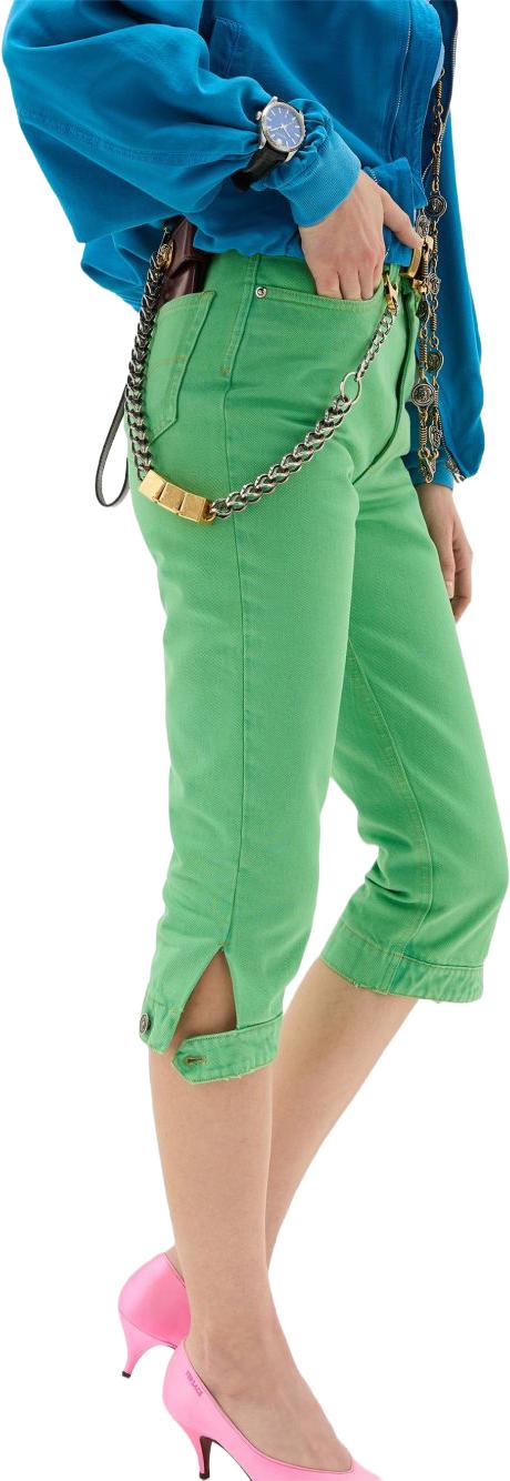 26FW 베르사체 데님 팬츠 10237411A178711DB00 LIME - VERSACE