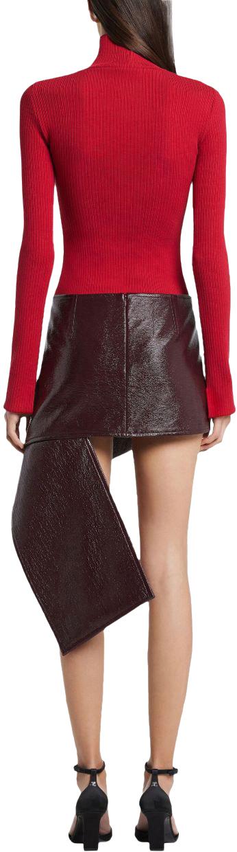 25FW 쿠레쥬 숏 스커트 425CJU319VY00144010 MAROON - COURREGES