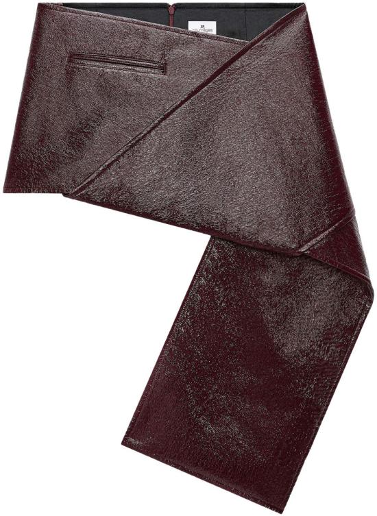 25FW 쿠레쥬 숏 스커트 425CJU319VY00144010 MAROON